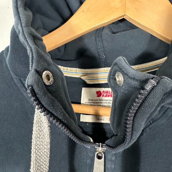 Fjallraven Greenland Full Zip Hoodie Size Small Navy Blue - Picture 5 of 10